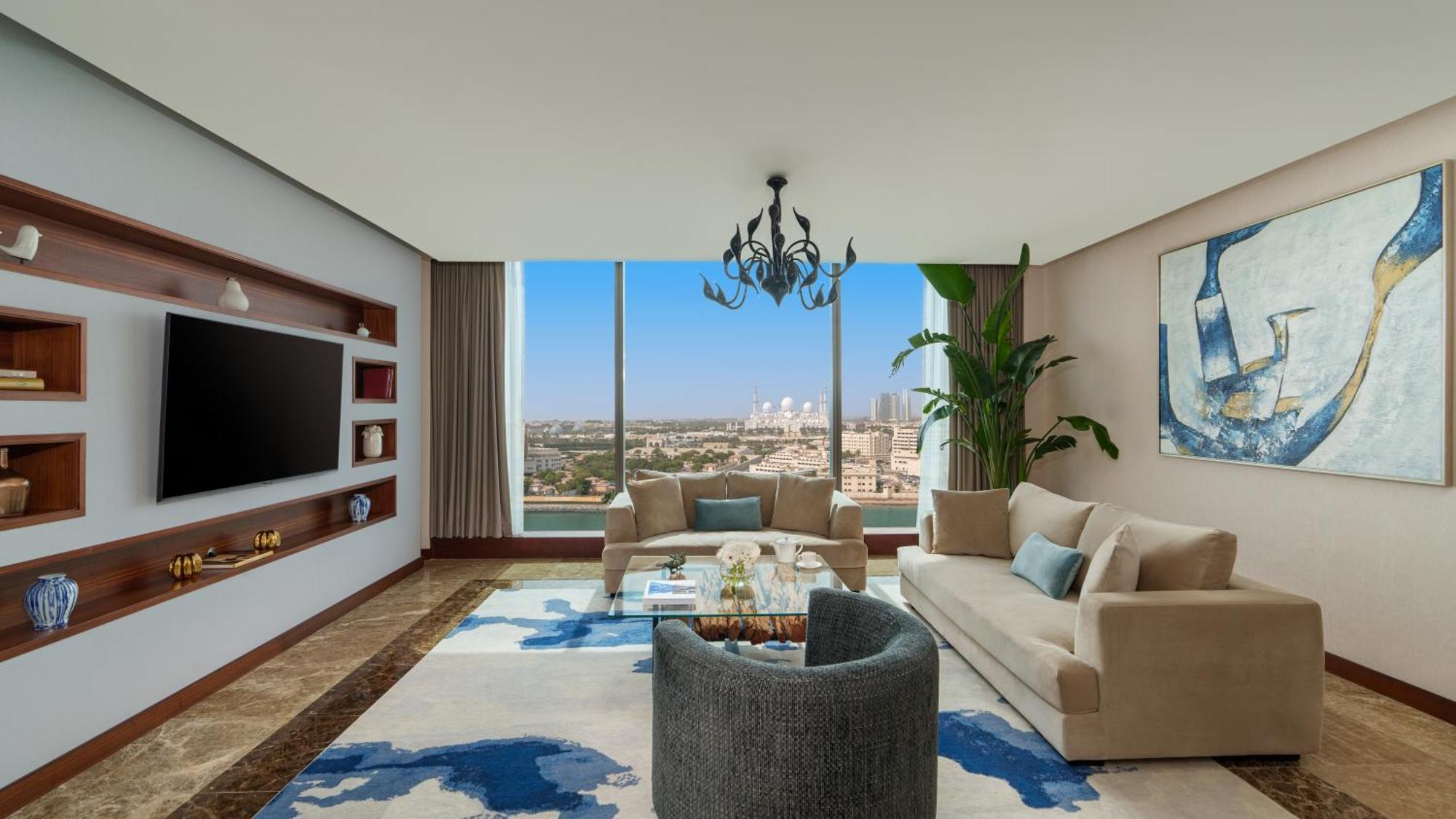 Fairmont Bab Al Bahr Hotell Abu Dhabi Eksteriør bilde A living room in a typical apartment