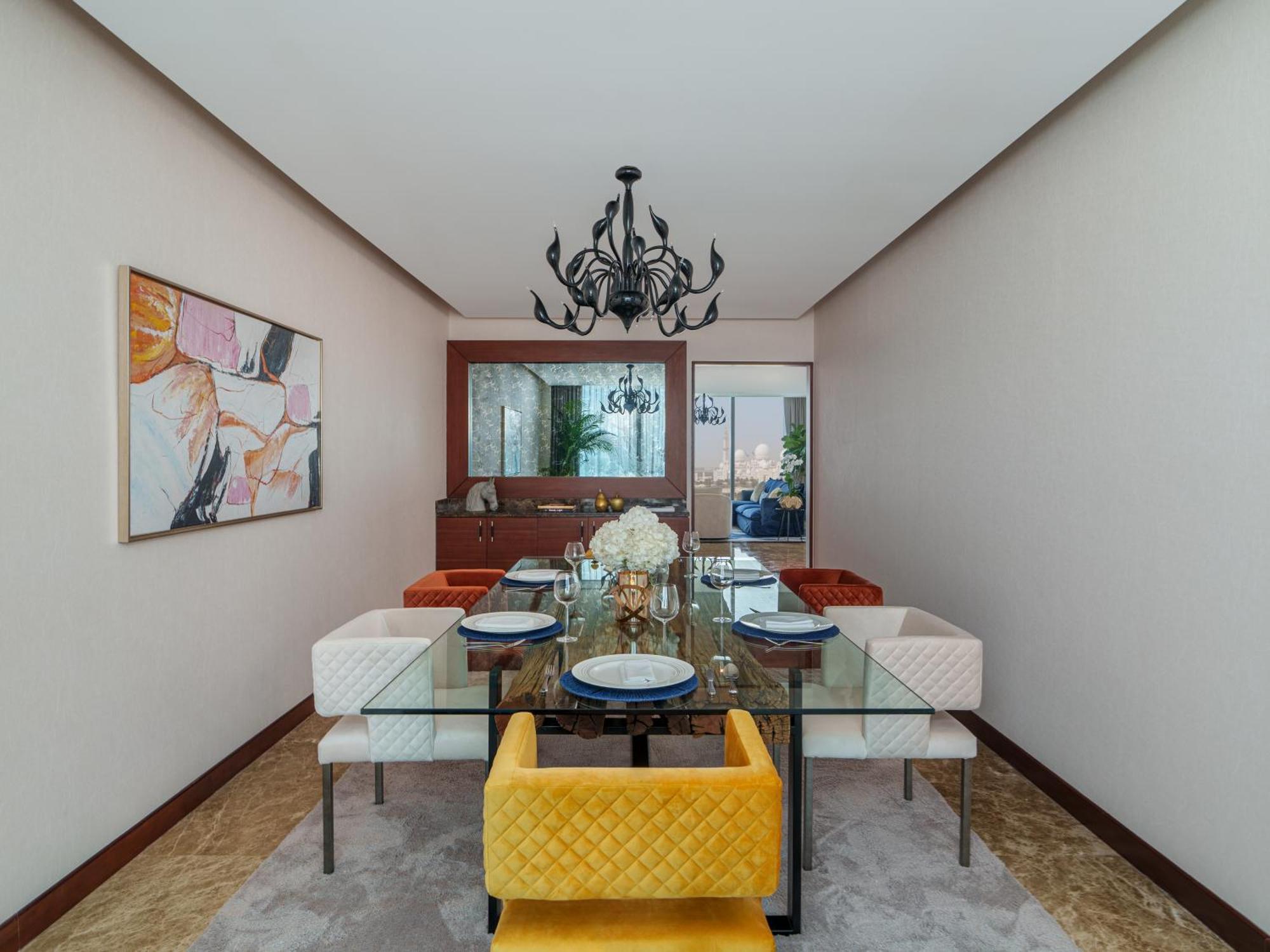Fairmont Bab Al Bahr Hotell Abu Dhabi Eksteriør bilde Dining room