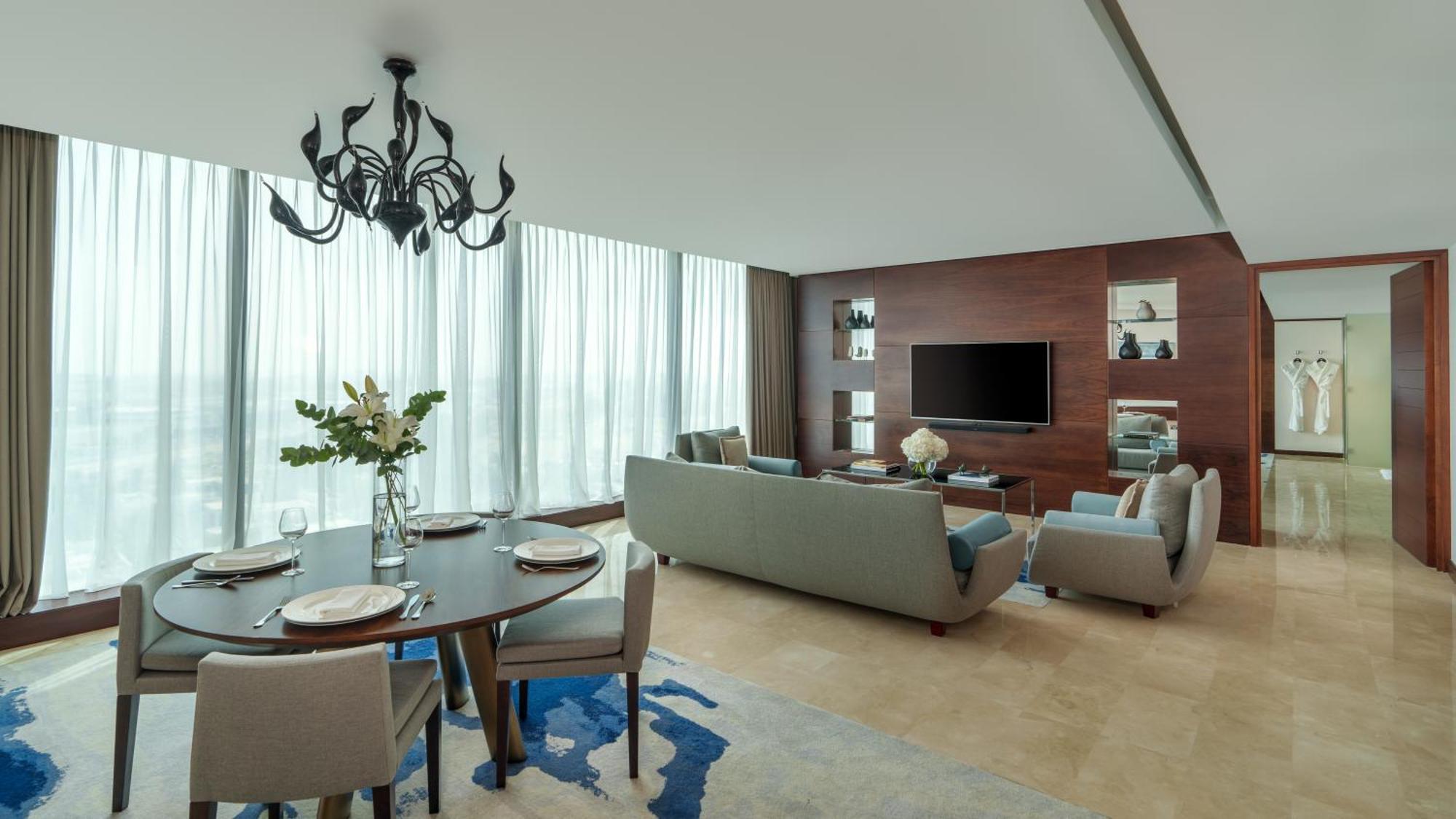 Fairmont Bab Al Bahr Hotell Abu Dhabi Eksteriør bilde A living room at the hotel